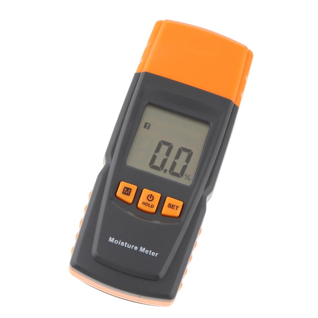 GM605 Kỹ Thuật Số Đồng Hồ Đo Độ Ẩm Gỗ 2 Chân Độ Ẩm Bút Thử Gỗ Ẩm Ướt Đầu Báo