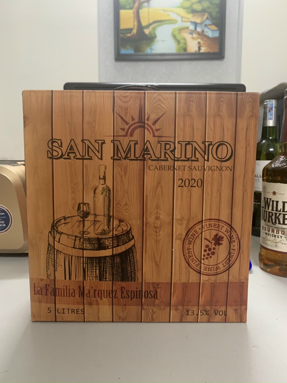 Rượu vang bịch Chile San Marino 5 lít