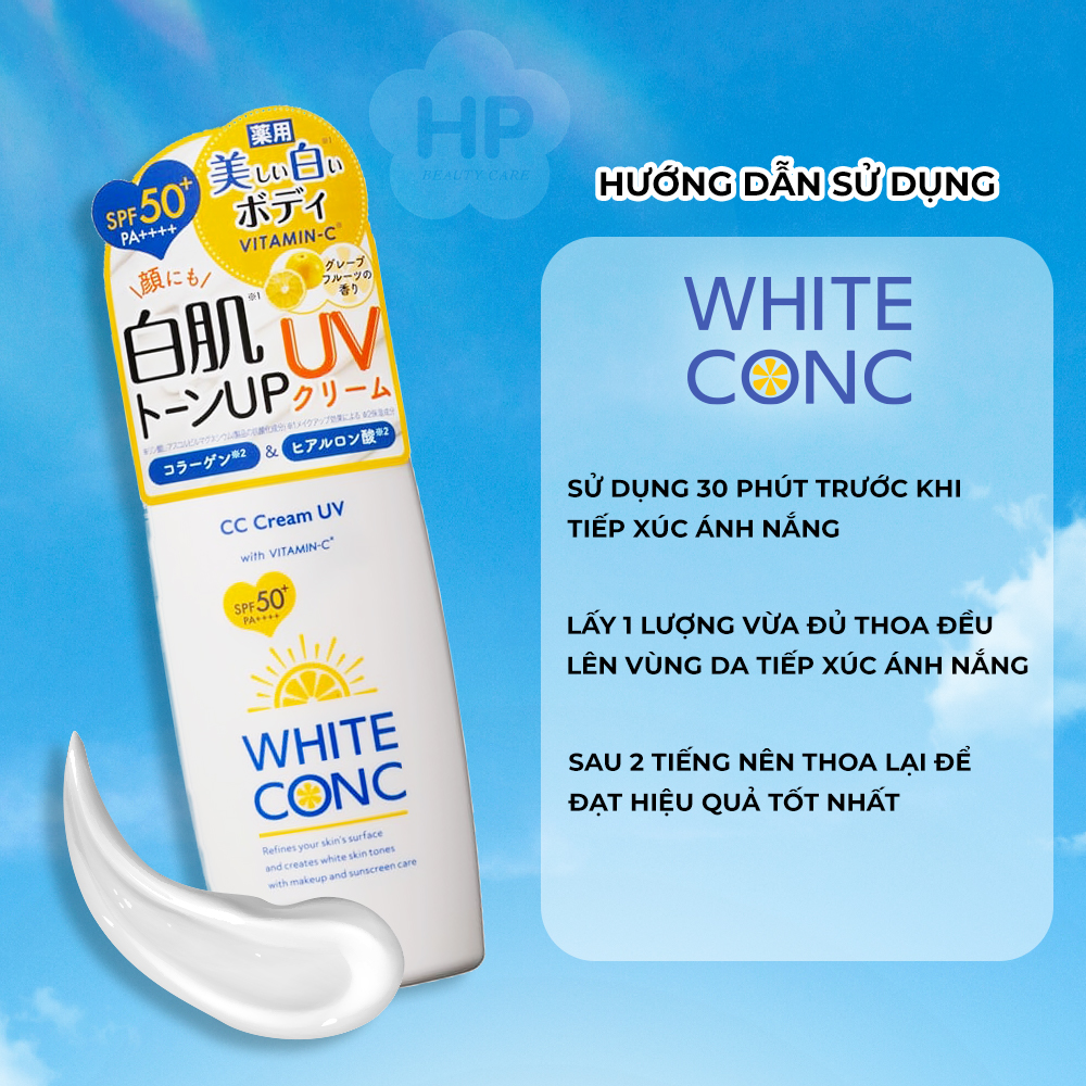 Kem Chống Nắng Nâng Tone Dưỡng Trắng Sáng Da White Conc UV2 (Cream) 75 G