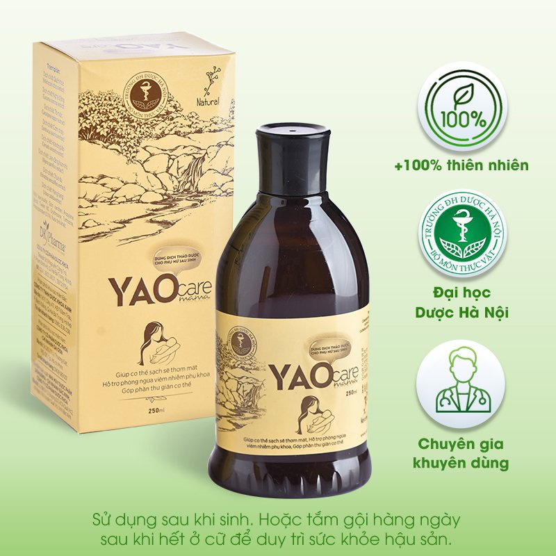 Nước thảo dược tắm gội cho mẹ sau khi sinh DK Pharma Yaocare Mama 250 ml