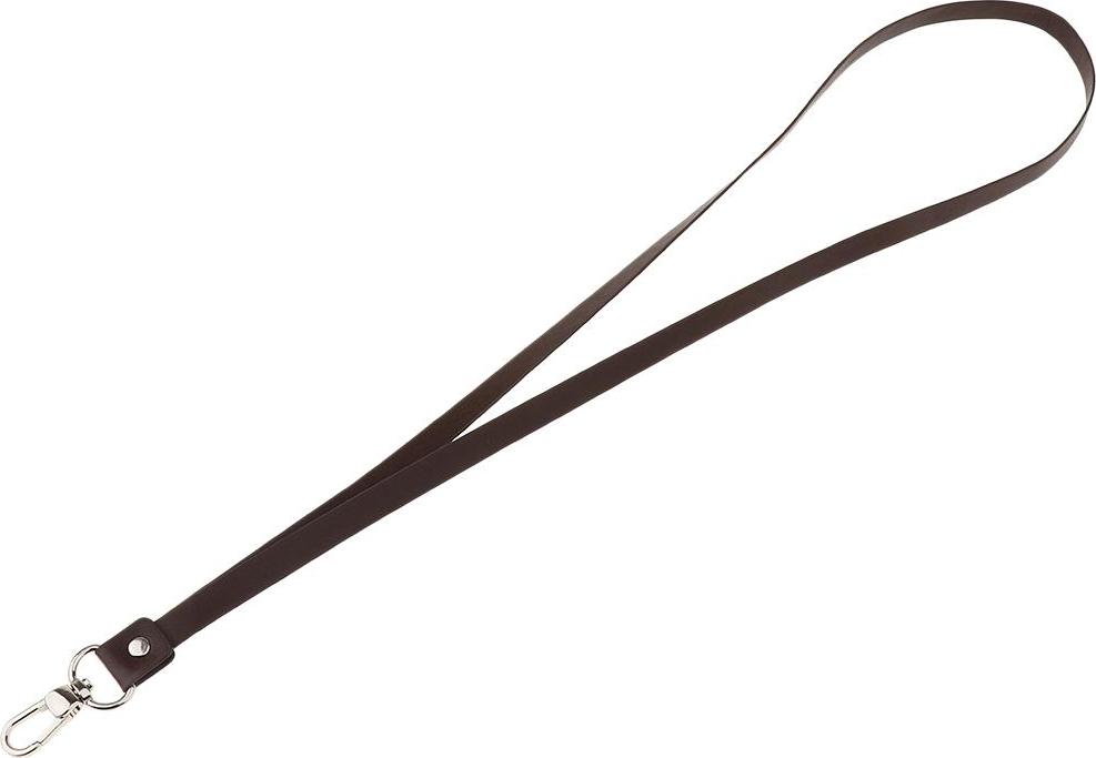 PU Leather Neck Strap Lanyard Metal Clips for ID Cards Badges