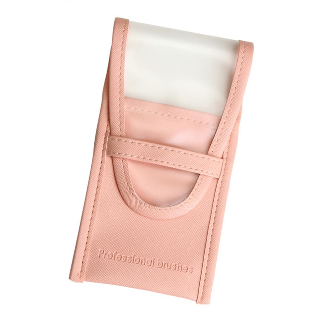 Matte PU Leather Makeup Brushes Organizer Bag Portable Eyeliner Pen Holder