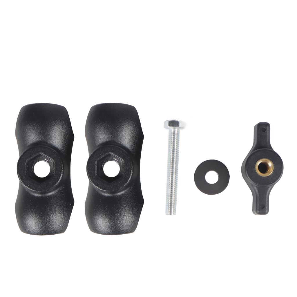 Cánh tay ổ cắm đôi hợp kim bằng nhôm cho kẹp đầu bóng 25 mm/1 inch.