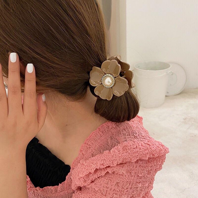 Phụ kiện tóc nữ:kẹp tóc càng cua phong cách Hàn Quốc mẫu hoa 4 cánh