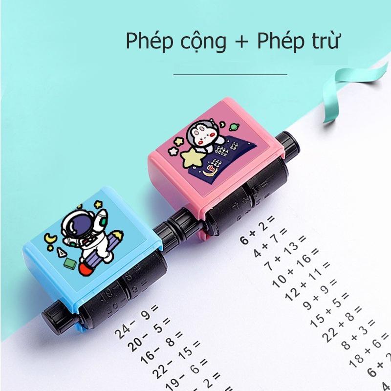 Máy in phép tính ngẫu nhiên, con lăn phép tính cộng trừ cho bé trong vòng 100 câu hỏi - Yumeshop94