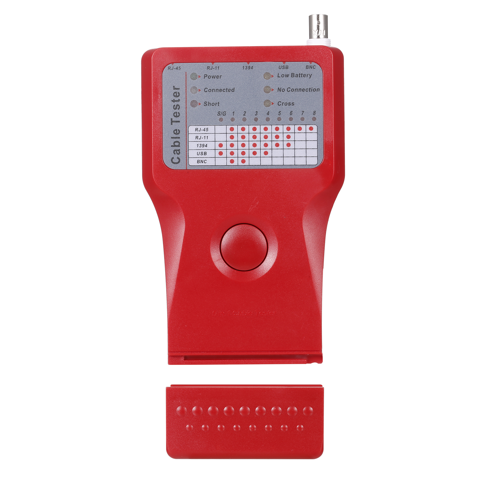 Bộ Kiểm Tra Cáp Mạng Đa Chức Năng 5 Trong 1 RJ45 RJ11 Utp Stp BNC Cable Tester 1394 Line Tester Với Bộ Điều Khiển Từ Xa