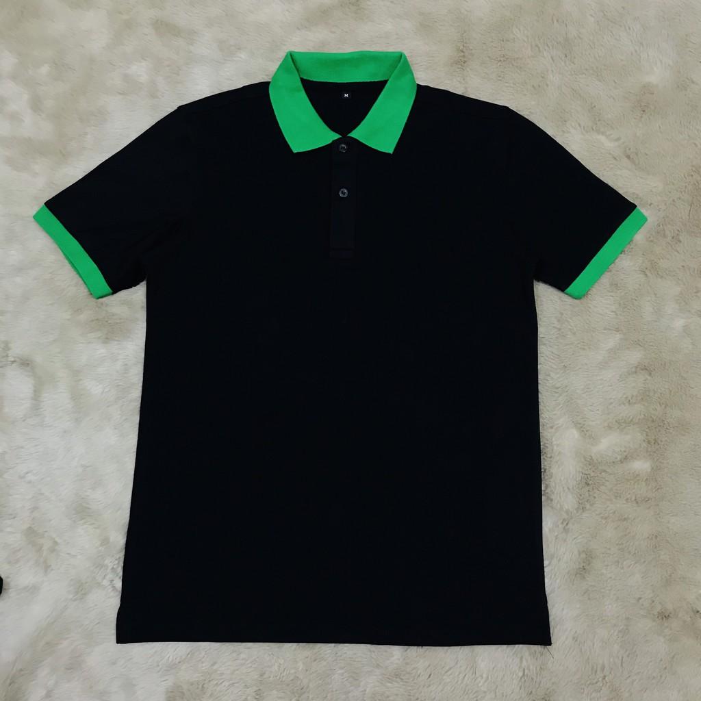 Áo thun cá sấu Đen thời trang dành cho Nam