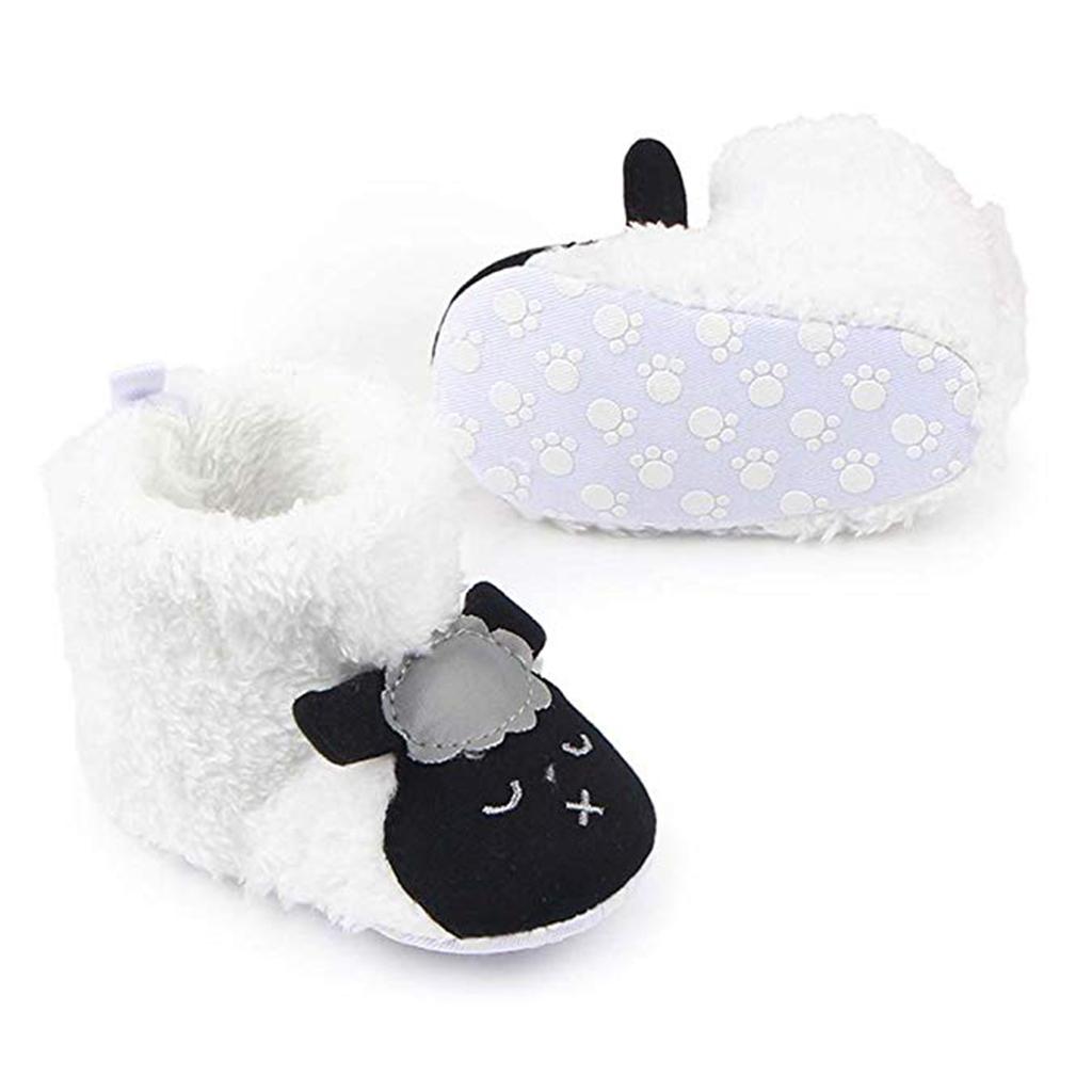 Cute Cartoon Animal Unisex Kids Fleece Shoes Baby