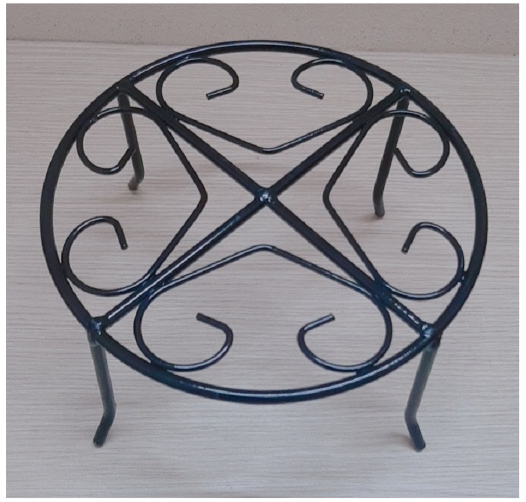 10 Kệ Sắt Đỡ Chậu Hoa Nhựa - ĐK 21.5cm, Cao 10.5cm