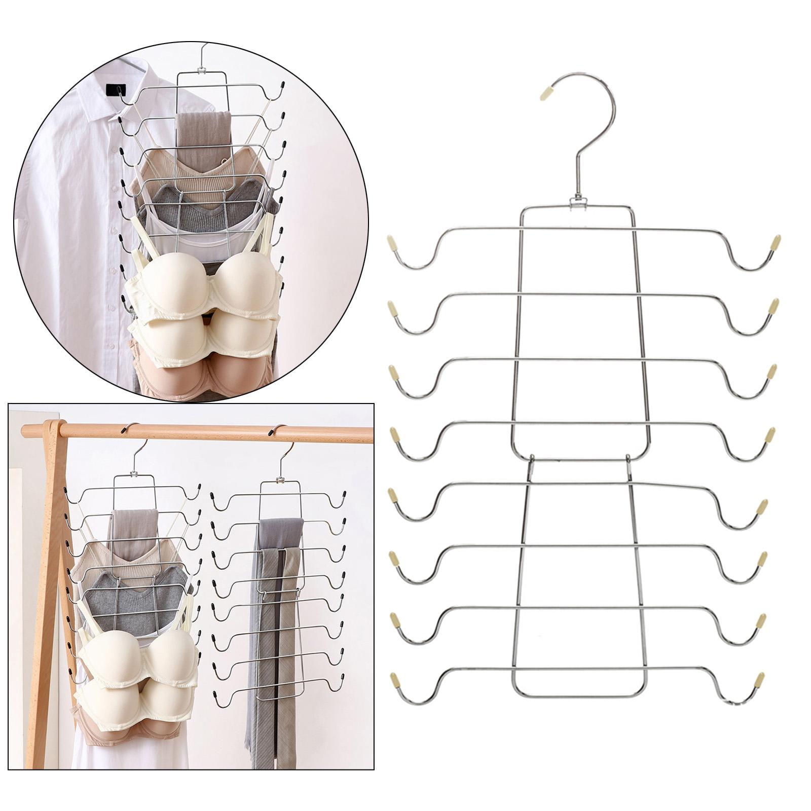 3pcs Tank Top Hanger Closet Organizer Hangers Folding Space Saving Hanger