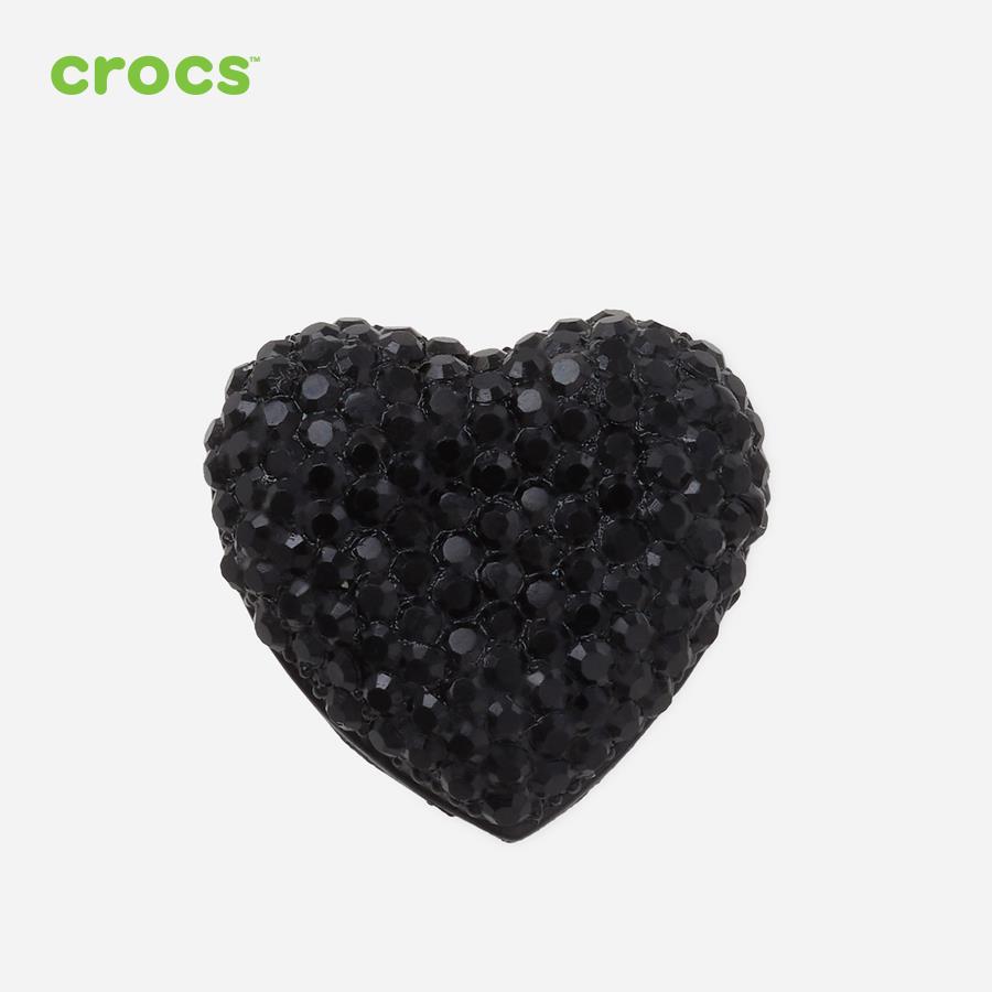 Huy hiệu jibbitz unisex Crocs Black Spiky Heart - 10011148