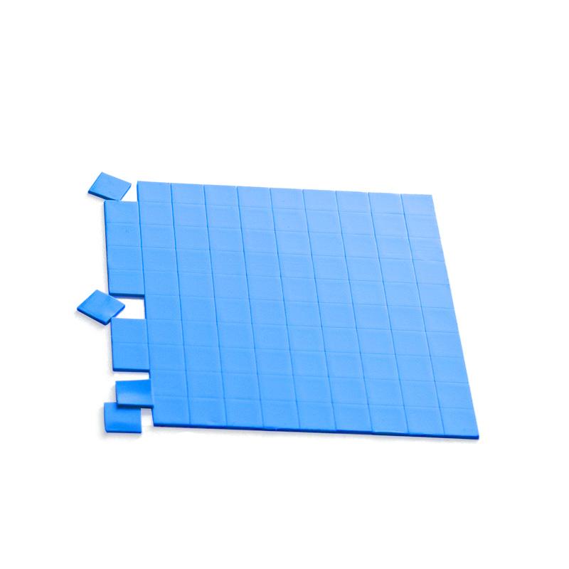 RGEEK 100 PCS xanh 10 mm*10 mm GPU CPU nhiệt độ dẫn điện dẫn độ dẫn điện 6.0 W Phụ kiện bộ xử lý silicone Pad