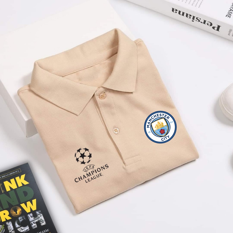 Áo Polo Manchester City Basic Cá Sấu Cao Cấp Co Dãn, Thoáng Mát Form Rộng Dành Cho Nam Và Nữ