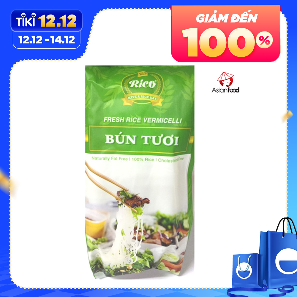 Bún Tươi Khô Rico Việt Nam 300gr được đóng gói Xuất Khẩu Nhật Bản