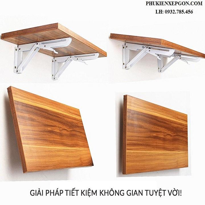 Bản lề gập, ke gập thông minh, giá đỡ bàn gập, phụ kiện bàn gập bộ 2 cái