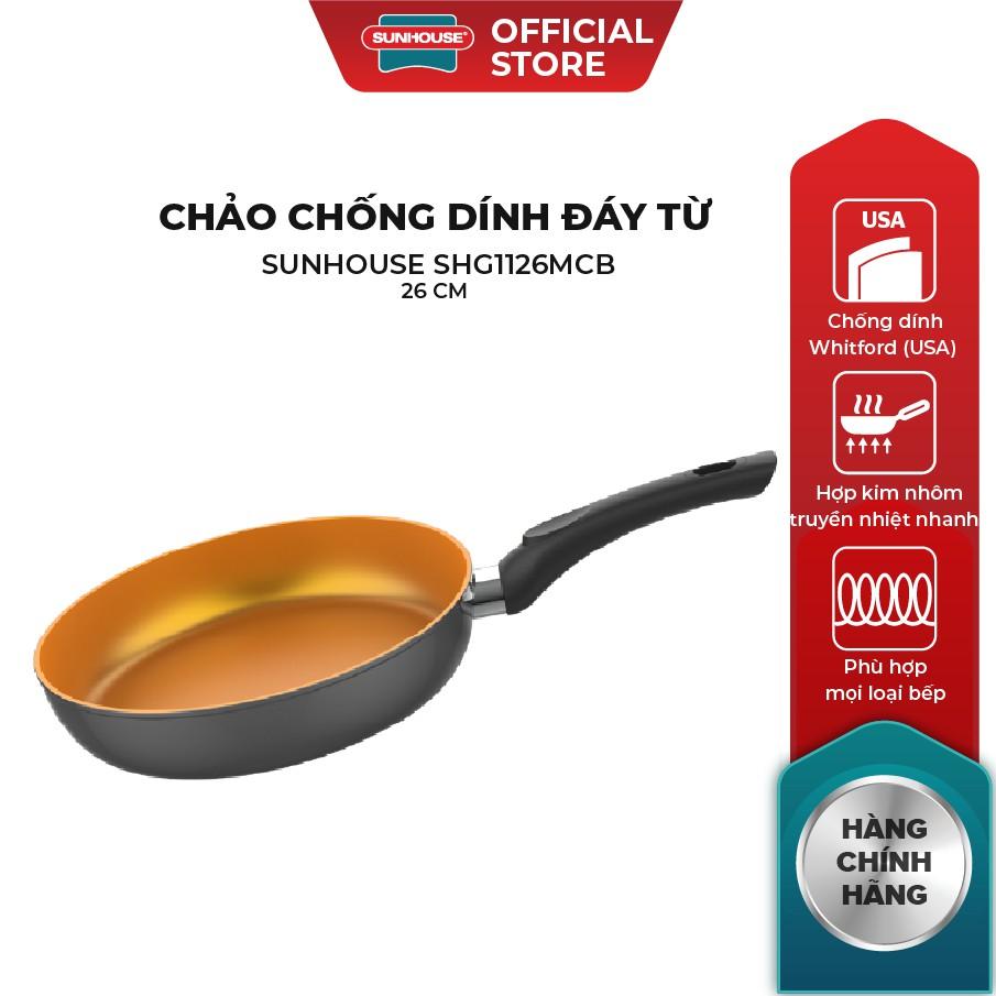 Chảo Chống Dính Đáy Từ SUNHOUSE MAMA SHG1126MCB 26 cm