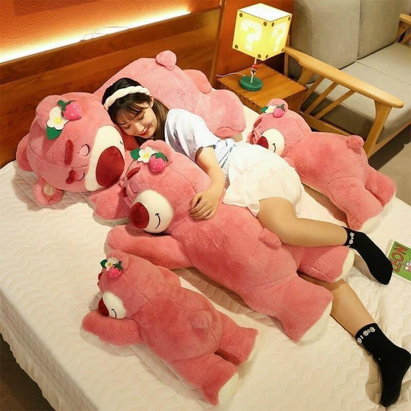 Gấu Bông Chú Gấu Hồng Hotthit Siêu Mềm Mịn