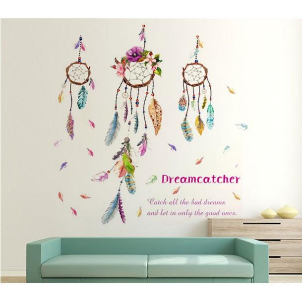 Decal trang trí tường - DREAMCATCHER sắc màu