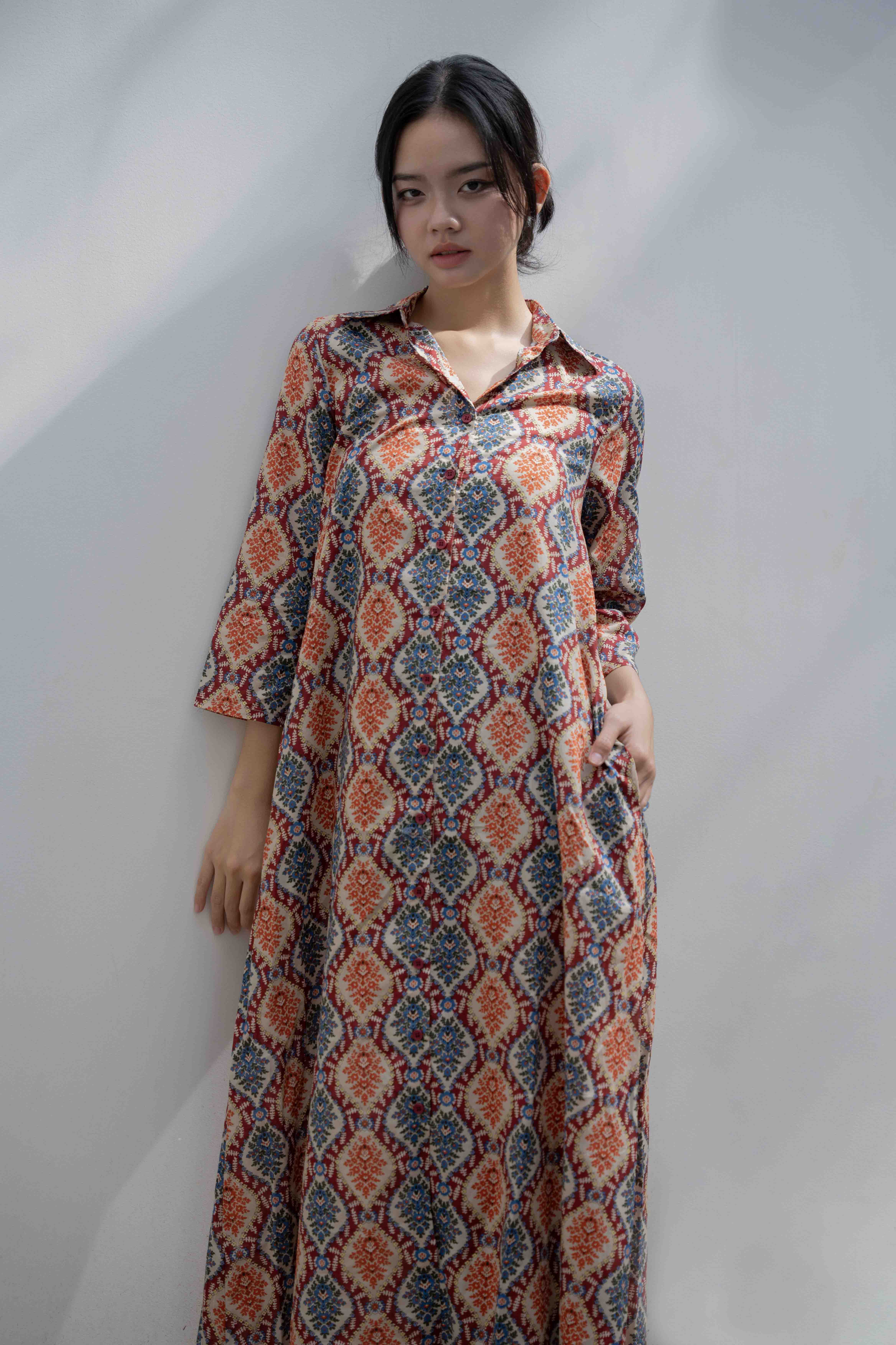 Đầm Sơ Mi Cotton Cao Cấp Luna Llena