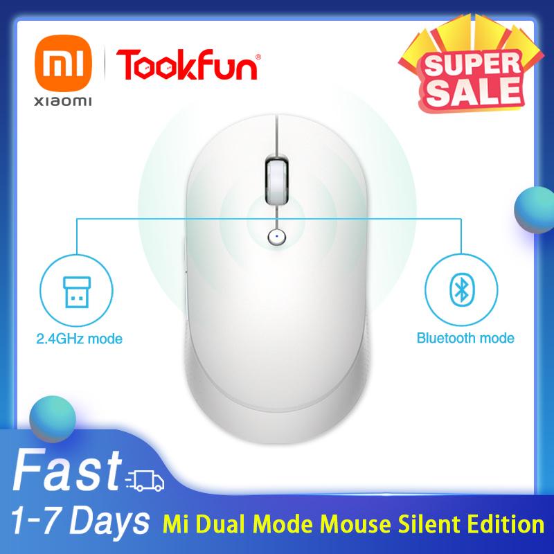 Ban Đầu Không Dây Xiaomi Mi 2.4GHz Bluetooth Chế Độ Kép Chuột Im Lặng Phiên Bản Trò Chơi Máy Tính Văn Phòng Phù Hợp Cho Máy Tính Và Laptop