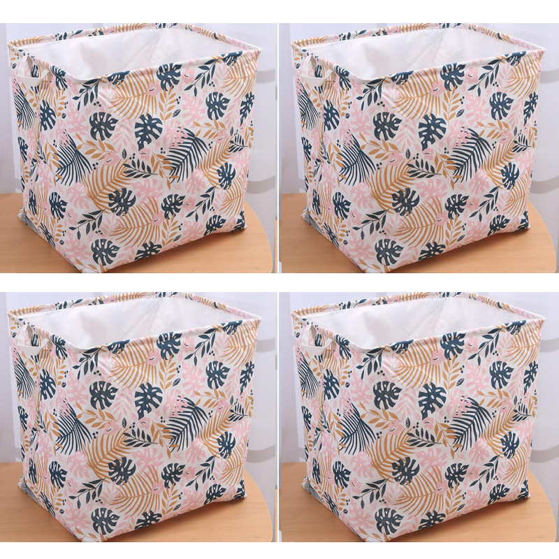 Giỏ Đựng Đồ Xếp Gọn Tiện Lợi Có Quai Sách Và Dây Rút 47x42x37cm