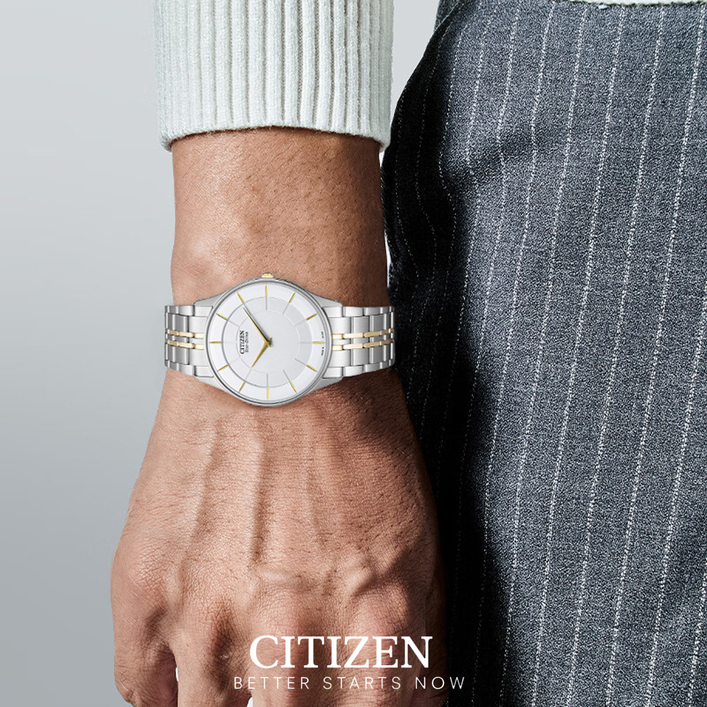 Đồng Hồ Nam Citizen Siêu Mỏng Dây Thép Không Gỉ AR3014-56A - Mặt Trắng (Sapphire)
