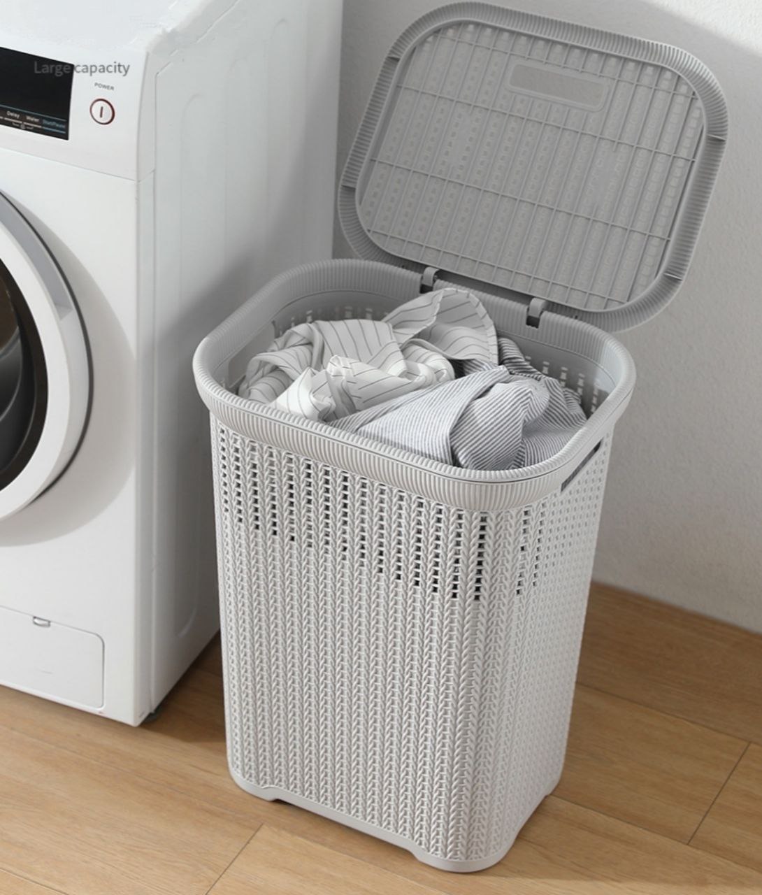 GIỎ ĐỰNG QUẦN ÁO ĐA NĂNG – SỌT ĐAN CÓ NẮP KIỂU HÀN QUỐC ✨ GỌN NHÀ – SẠCH SẼ – THẨM MỸ – CHỌN MÀU TUỲ THÍCH