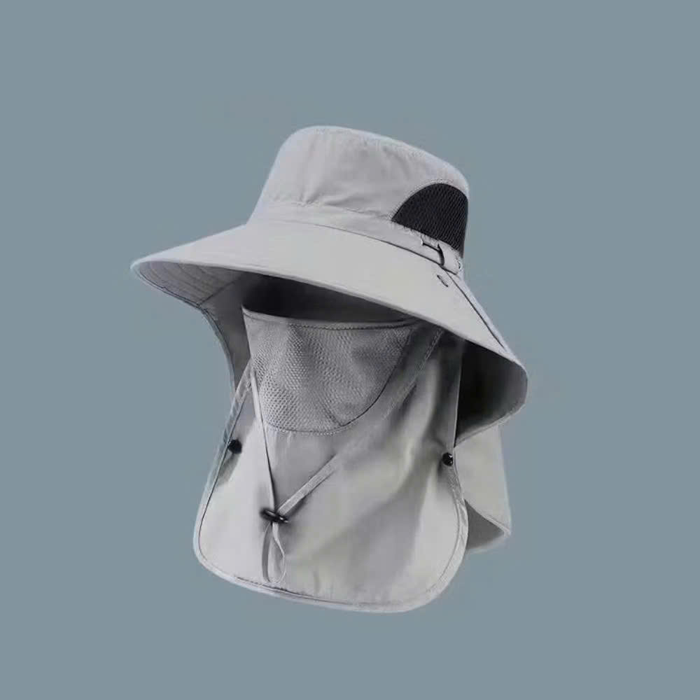 Mũ Tai Bèo Chống Nắng Ngư Phủ Vành Rộng Có Vạt Che Cổ Tháo Rời Vải Nylon Chống Thấm Nhanh Khô Nam Nữ - HÀNG CHÍNH HÃNG MINIIN