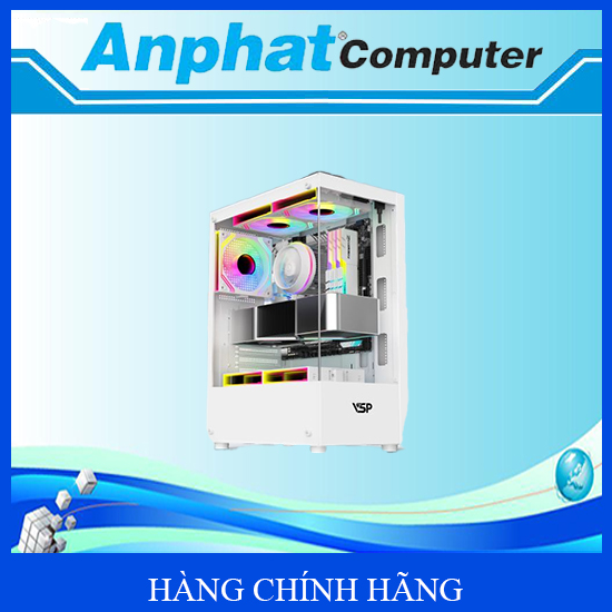 Vỏ Máy Tính Case VSP AX5 Aquanaut ATX Gaming (Black/White) - Hàng Chính Hãng