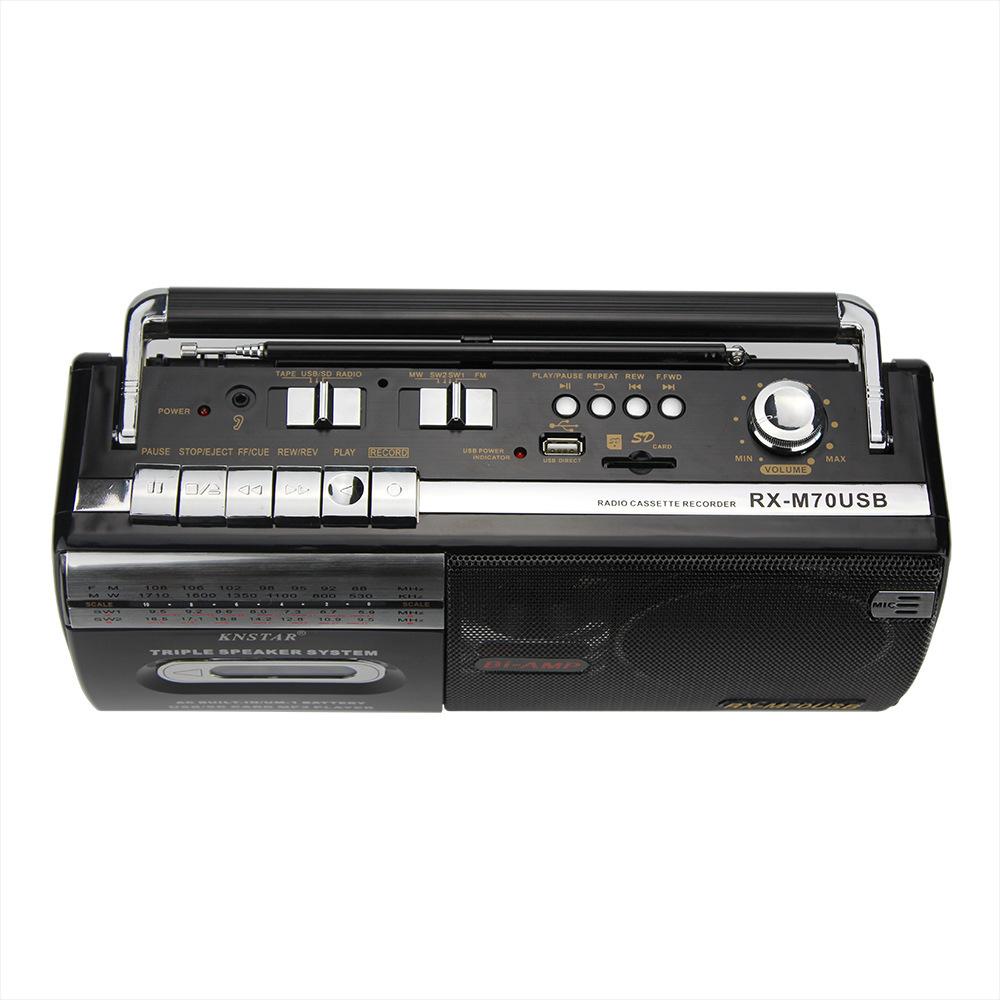 Di động cổ điển retro USB AM/FM/SW MULTIBAND STEREO STEREO WIRELET BOOTOTOTH Color: MK-133 Black