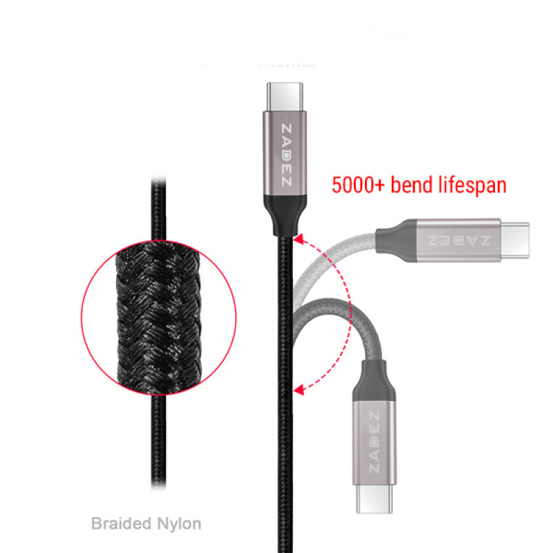 Cáp Dual USB-C Zadez ZCC-325 - Hàng Chính Hãng