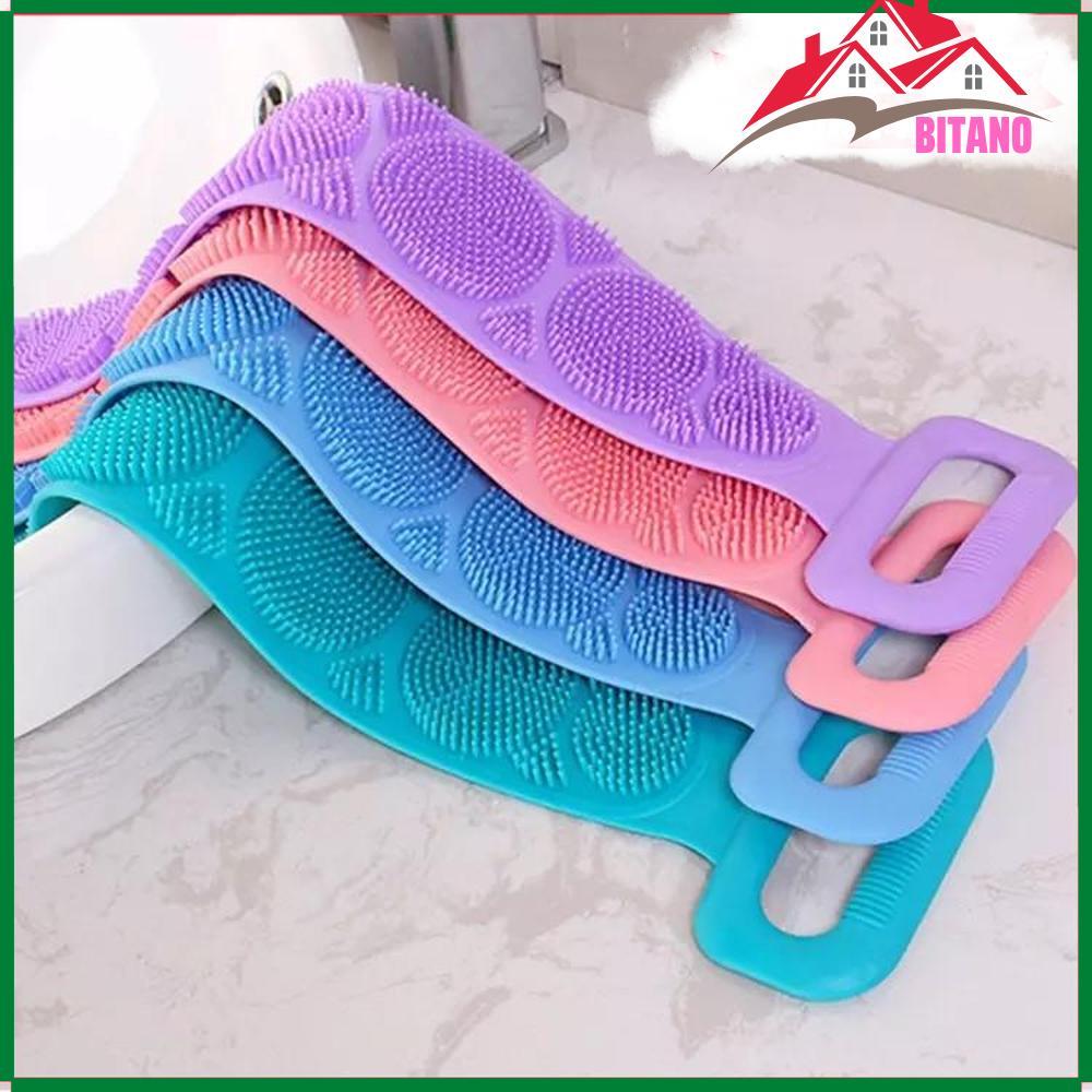 Dây Chà Lưng 2 Mặt BITANO Bằng Silicone Làm Sạch Bụi Bẩn Trên Cơ Thể Tốt Cho Sức Khỏe Và Thân Thiện Với Môi Trường, Khả Năng Chịu Nhiệt Độ Thấp Và Cao, Không Dễ Bị Nứt BITANO Ht658 - Giao Ngẫu Nhiên