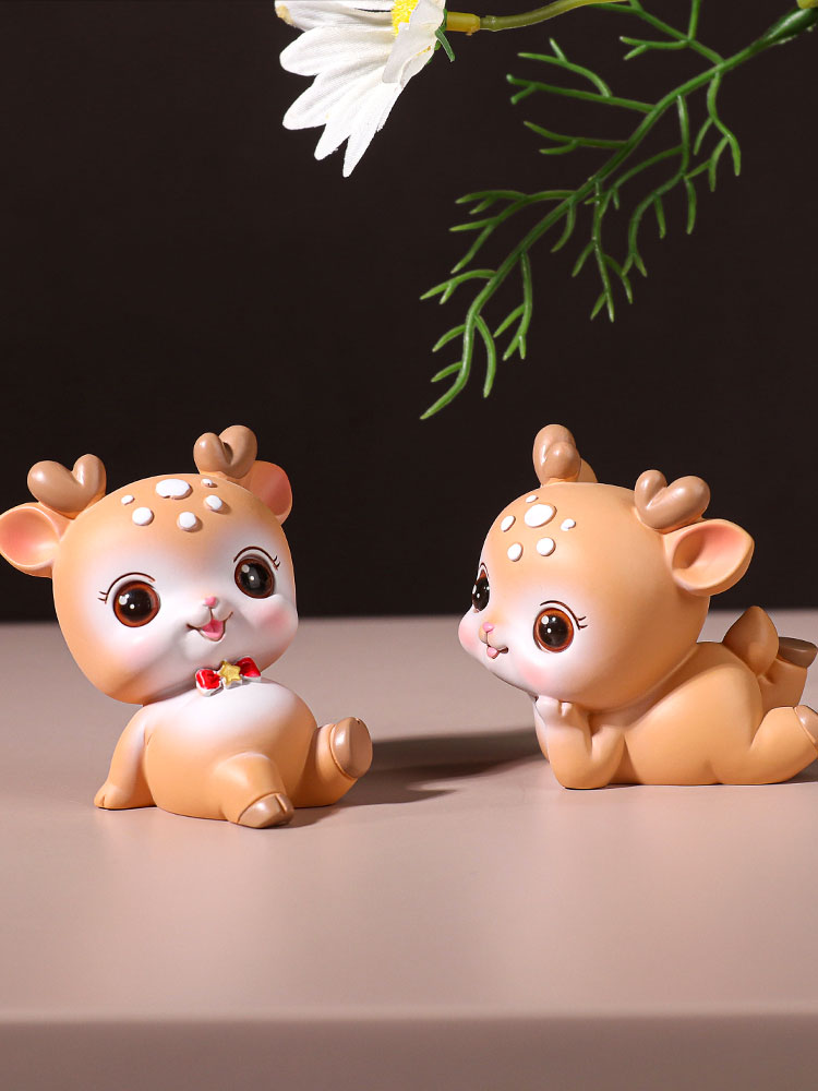 Bộ 04 chú Hươu con màu nâu đáng yêu