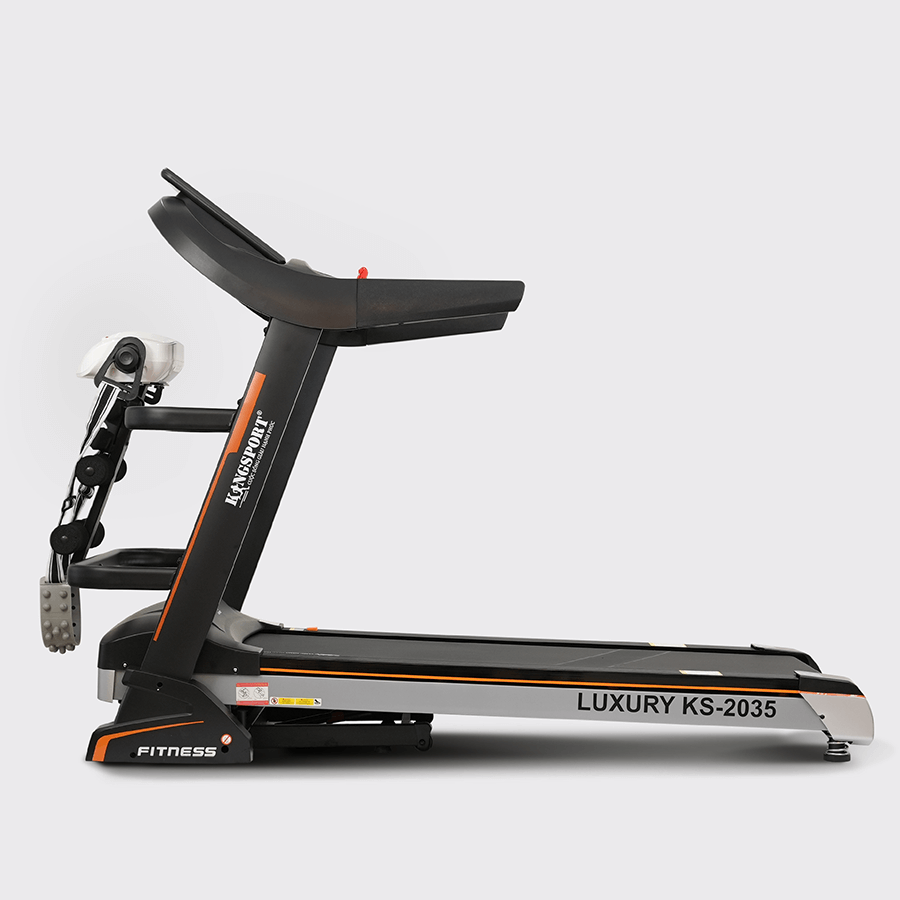 Máy chạy bộ tại nhà Kingsport Luxury KS-2035 đa năng có chức nâng dốc tự động, kèm theo đai massage và thanh gập bụng