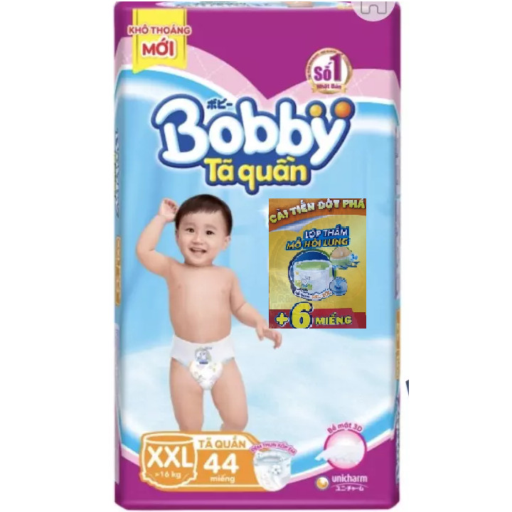 BOBBY TẢ QUẦN XXL44 (TẶNG 6 MIẾNG CÙNG LOẠI TRONG GÓI)