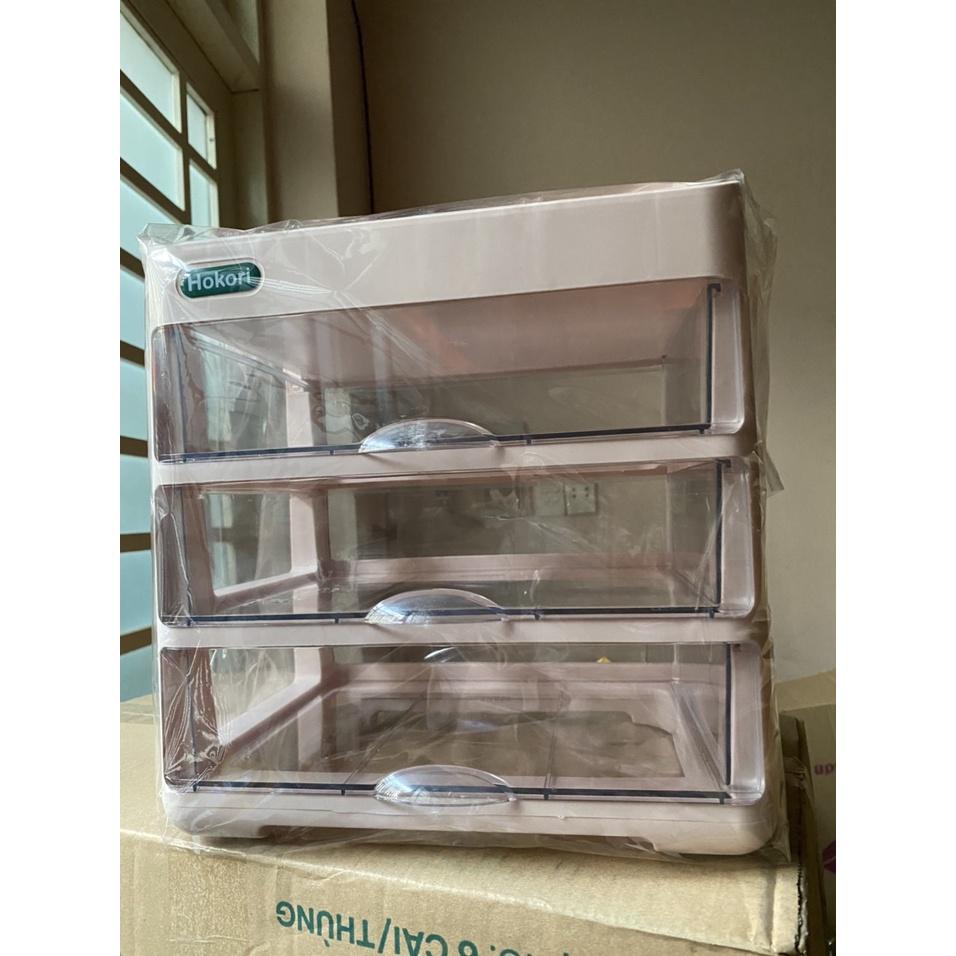 Tủ Đựng Mỹ Phẩm 4 Tầng HOKORI Cao Cấp Nhựa Việt Nhật, Kệ Đựng Mỹ Phẩm, Đồ Trang Điểm