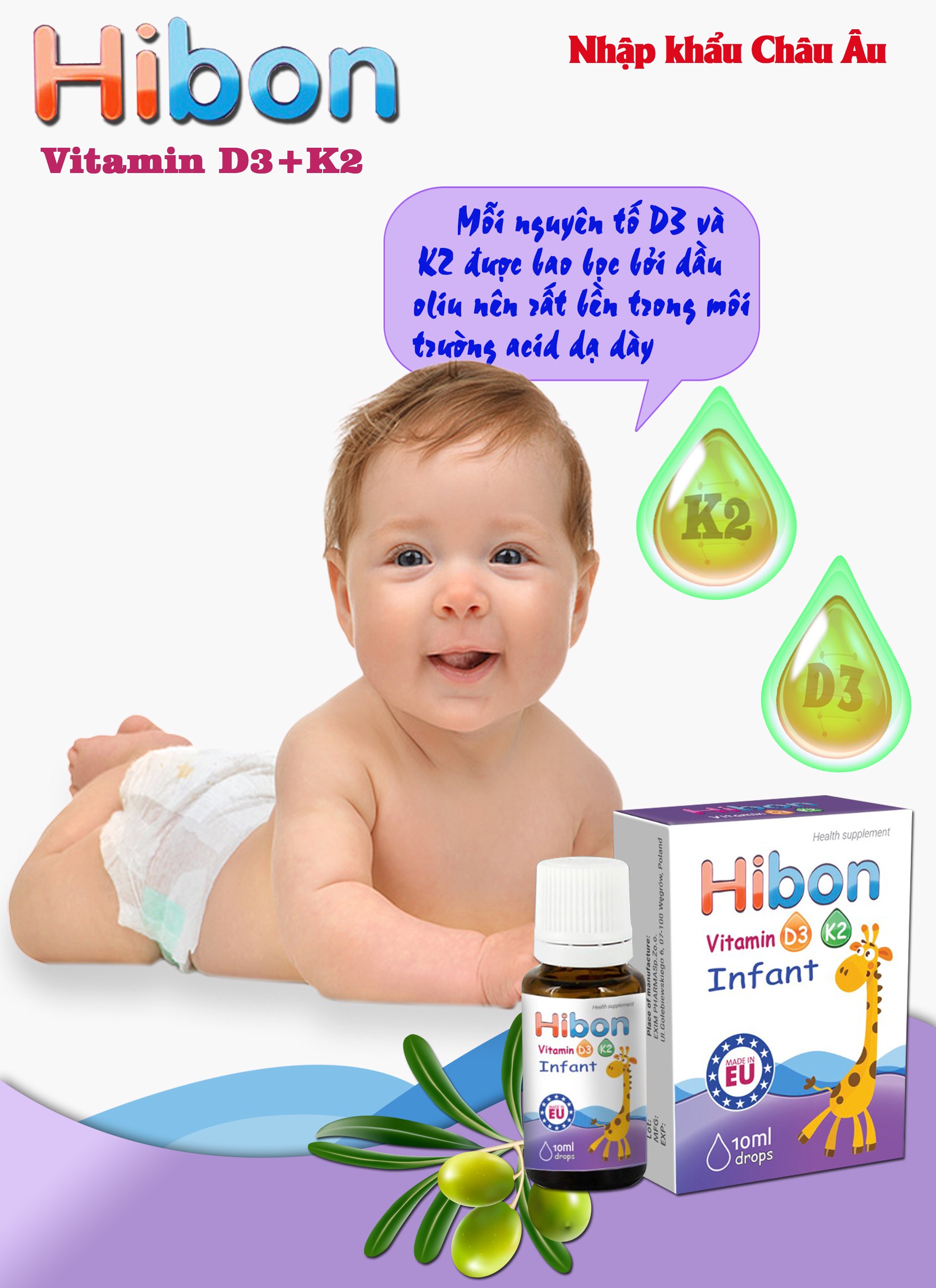 Hibon vitamin D3K2