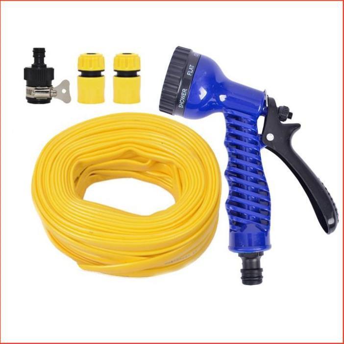 Bộ dây tăng áp 3 lần vòi xịt nước rửa xe, tưới cây loại 15m 206843