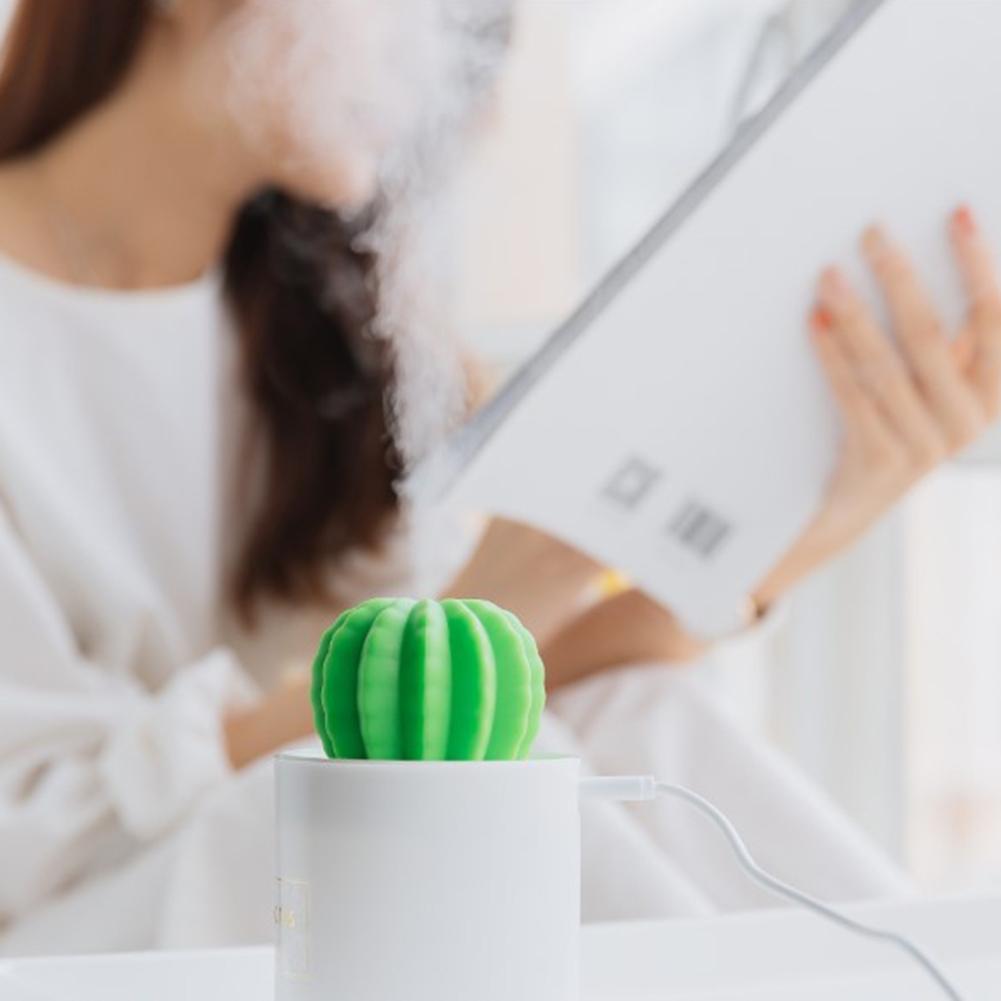 Xương Rồng Máy Phun Sương Tạo Độ Ẩm Sạc Usb 280Ml Thơm Khuếch Tán Tinh Dầu Atomizer Đèn Ngủ Máy Khuếch Tán Tinh Dầu Phòng Máy Phun Sương Tạo Độ Ẩm