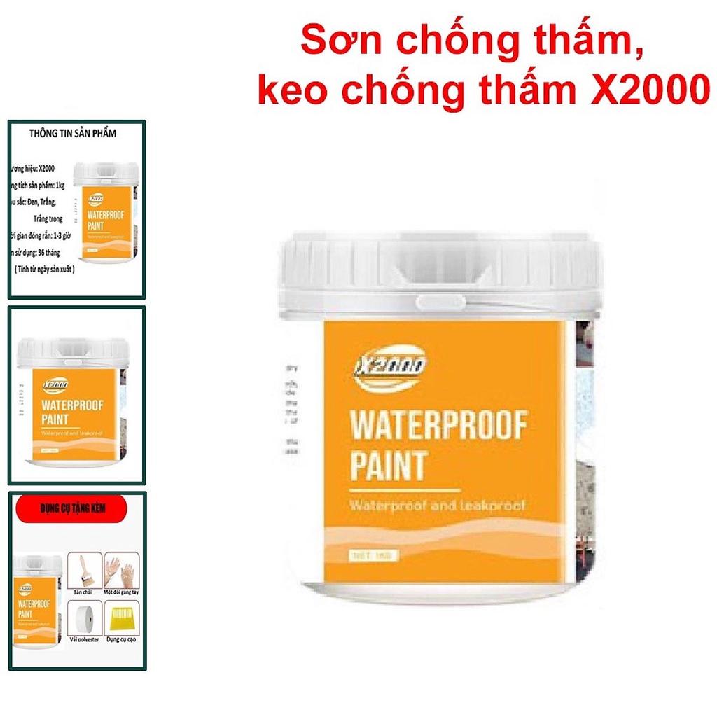 Sơn chống thấm X2000, Keo sửa chữa các vết nứt, Chống thấm bề mặt sàn - tường - trần nhà