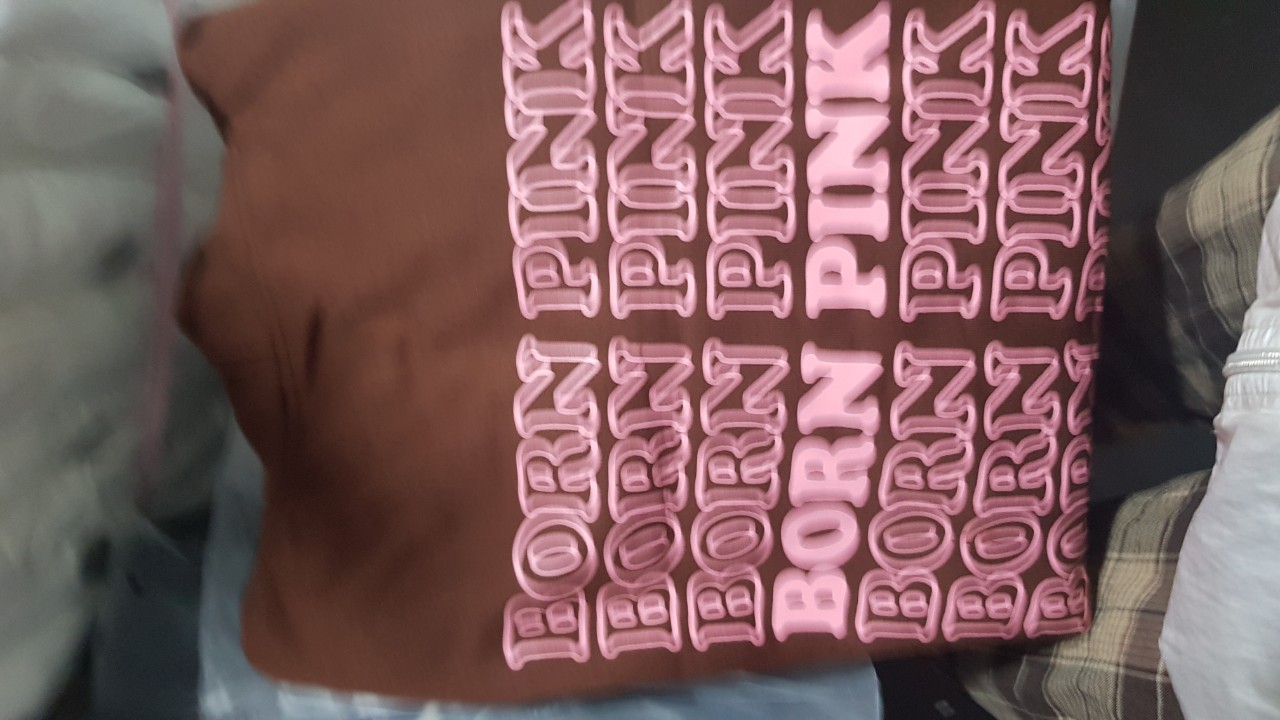 Áo Hoodie Chữ Born Pink Phối Túi Thêu Rộng unisex Có Nón Mũ 2 Lớp Cặp Đôi Nam Nữ Couple -- Khoác Nỉ Thu Đông