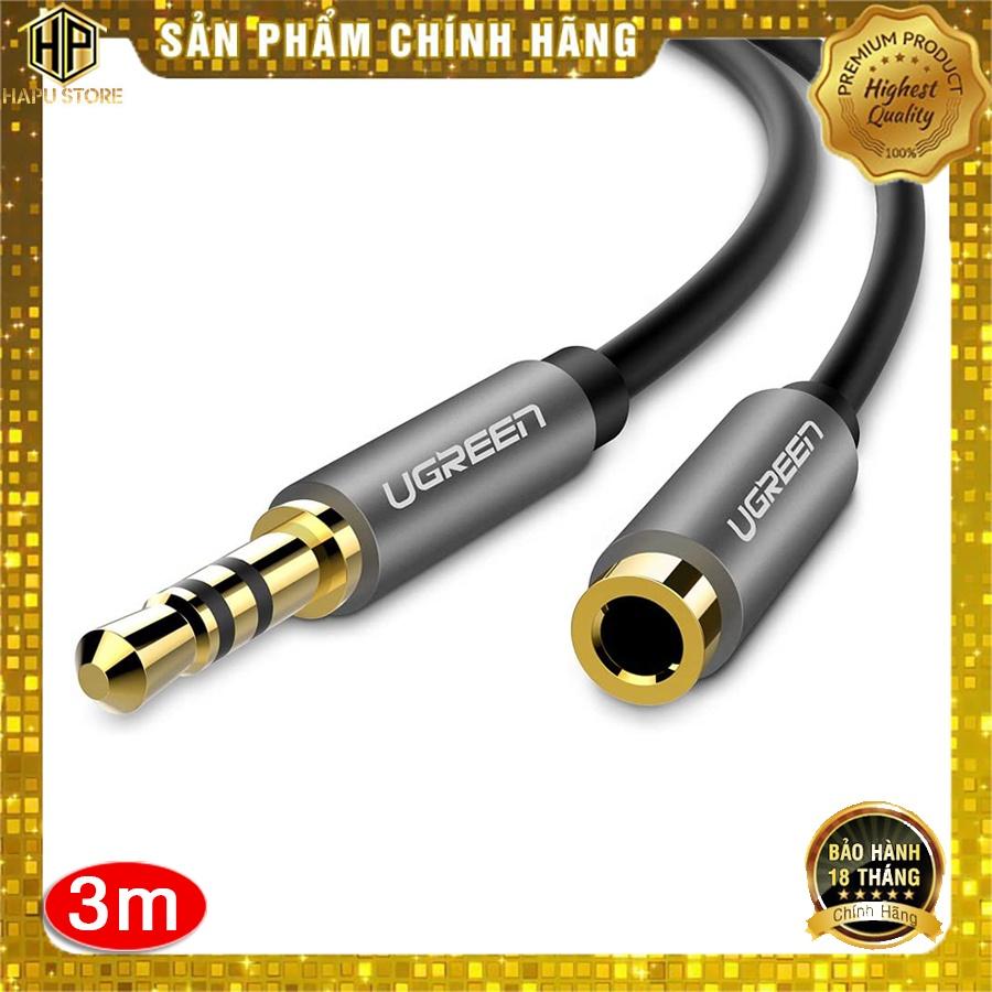 Cáp nối dài loa Ugreen 10782 dài 1m chuẩn Audio 3.5mm chính hãng