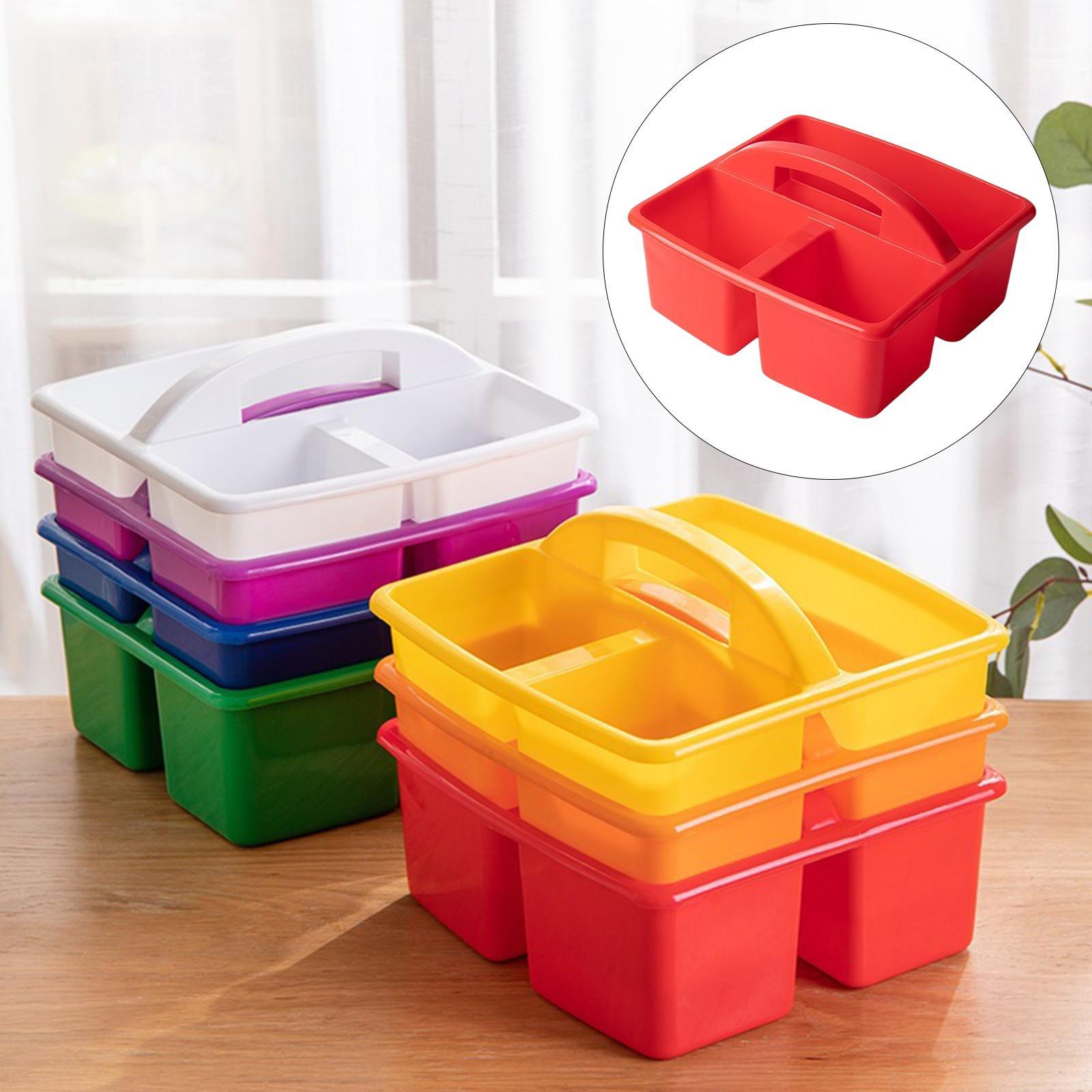 Desktop Caddy with Compartments Bin, Craft Organizer Case, Classroom Caddy