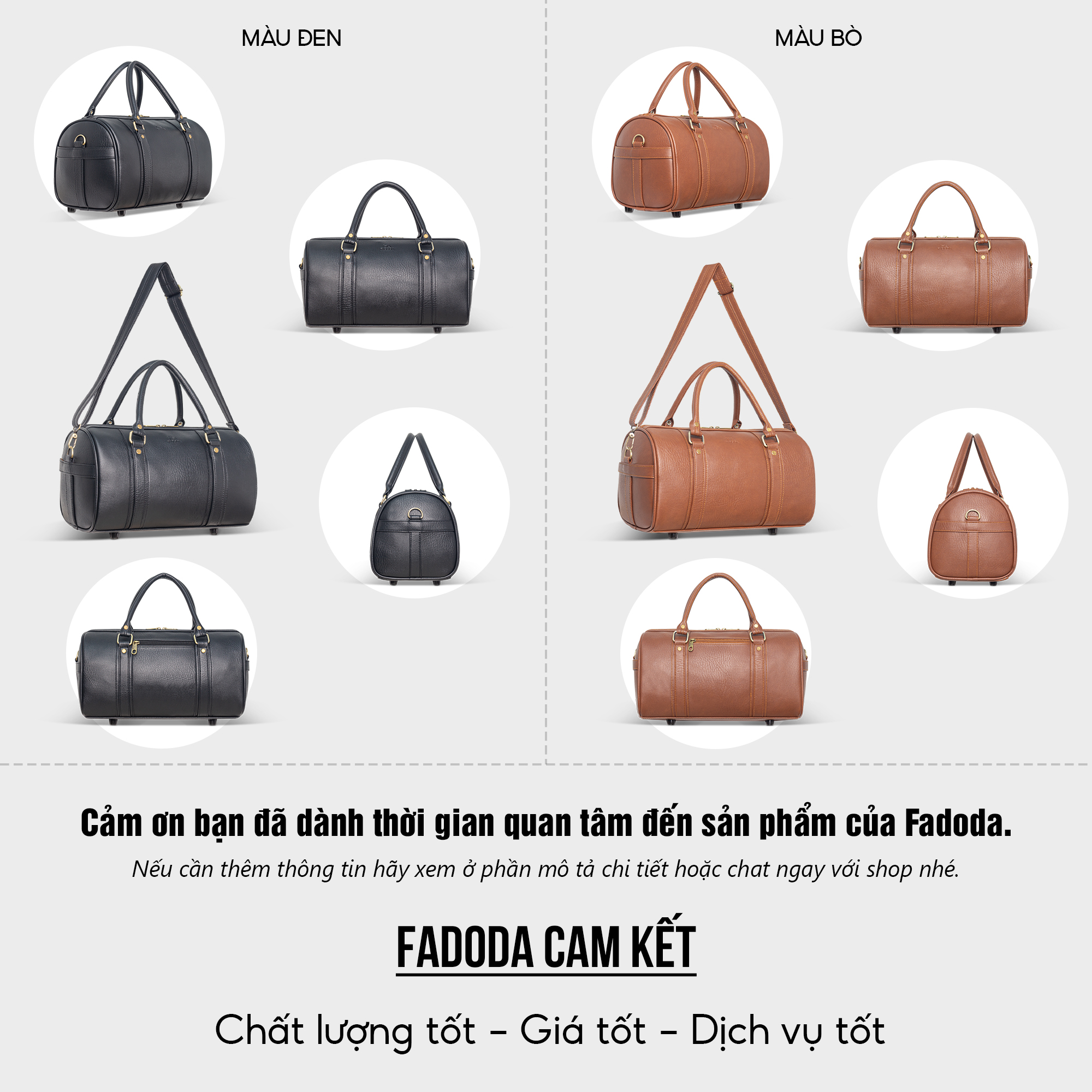 TÚI TRỐNG DU LỊCH CỠ TRUNG FADODA FTR3
