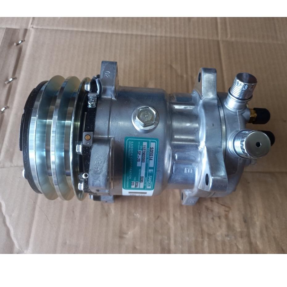 Lốc điều hòa Sanden 508 2A 12V/24V hàng xịn Sanden Singapore