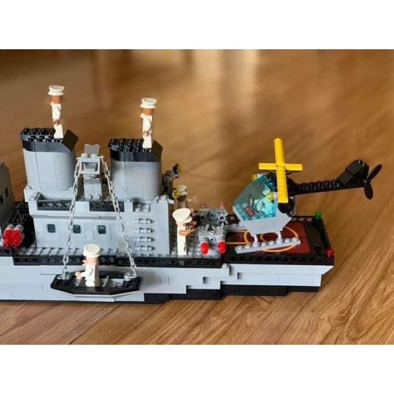 Đồ Chơi Lắp Ghép Tàu Chiến Hạm Cỡ Lớn Lelebrother 8734