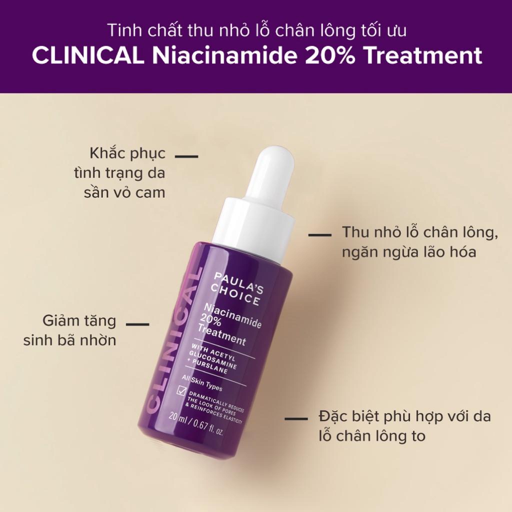 Combo: BHA + Niacinamide Paula's Choice bộ đôi nâng cao cải thiện thu nhỏ lỗ chân lông, ngăn ngừa mụn và sáng da