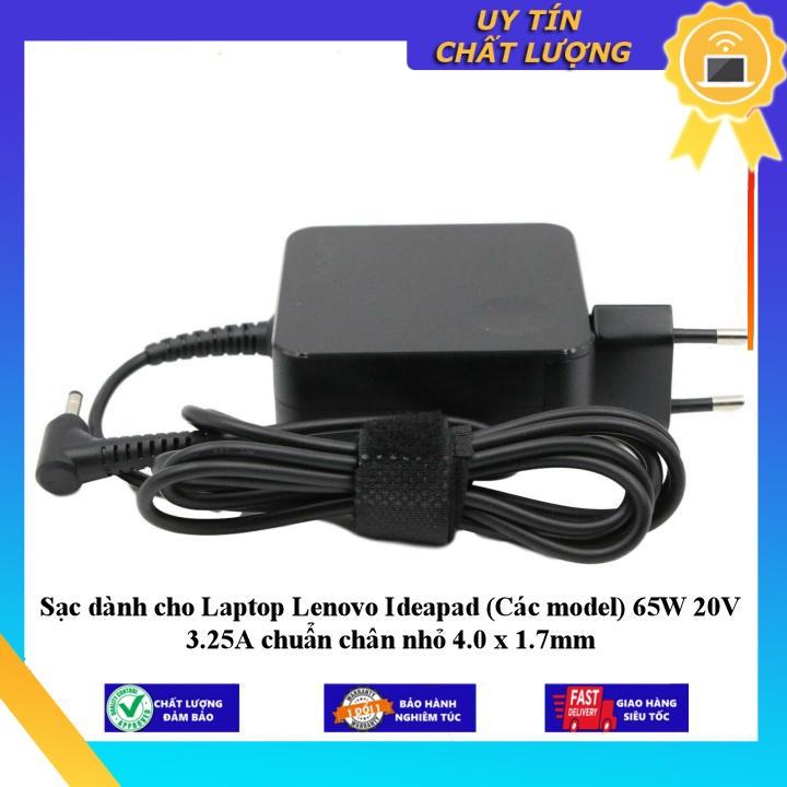 Sạc dùng cho Laptop Lenovo Ideapad (Các model) 65W 20V 3.25A chuẩn chân nhỏ 4.0 x 1.7mm - Hàng Nhập Khẩu New Seal