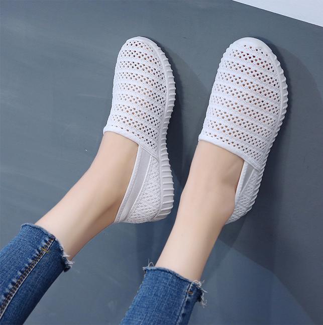 Giày Slip-On Nữ 3Fashion Shop Vải Len Móc Chắc Chắn Lạ Mắt - 3165