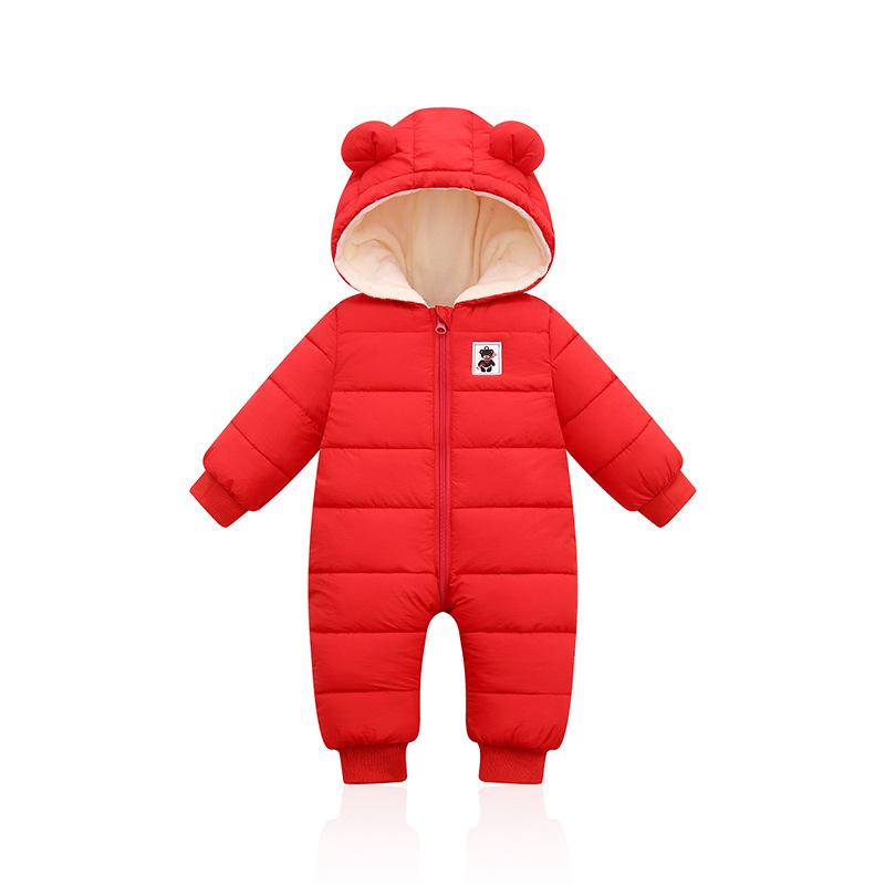 LZH Trẻ Mùa Đông Bộ Áo Liền Quần Cho Bé Snowsuit Trẻ Sơ Sinh Bé Trai Bé Gái Romper Áo Liền Quần Cho Bé Ấm Áp Jumpsuit Quần Áo Sơ Sinh Giáng Sinh Trang Phục